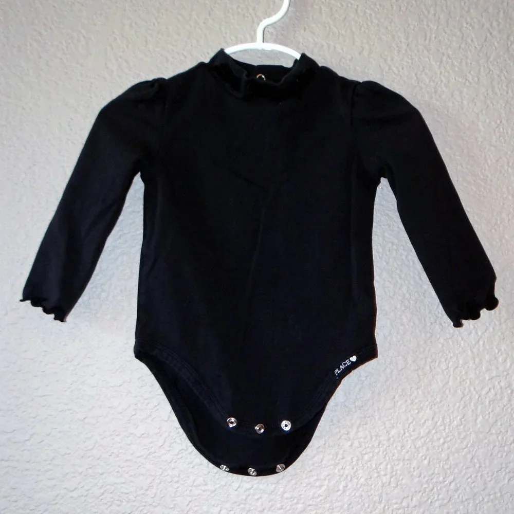 Red Plaid Holiday / Christmas Dress & Black Onesie w/ Diaper Cover Sz 12 months